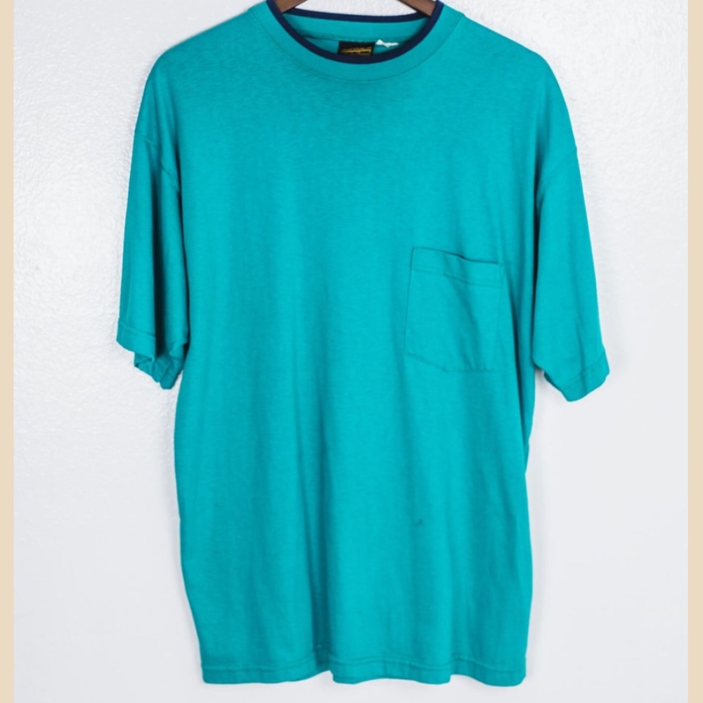 Vintage 90s teal T-shirt